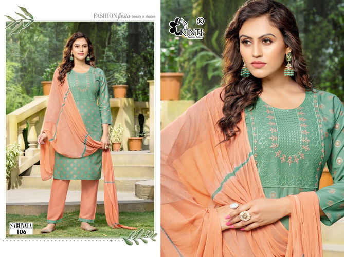 Sabhyata By Kinti Readymade Designer Salwar Suits Catalog